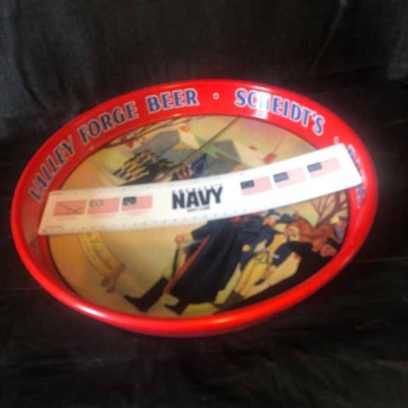 Valley Forge Beer Scheidt’s Rams Head 12” serving tray 1976 George Washington - Picture 9 of 9